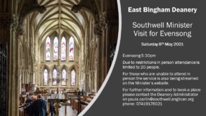 Read more about the article East Bingham Deanery Evensong at Southwell Minster